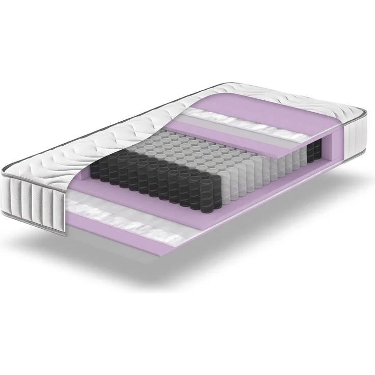 Betten-ABC ProVital – Ergonomische 7-Zonen Tonnentaschenfederkernmatratze, Größe: 90x200
