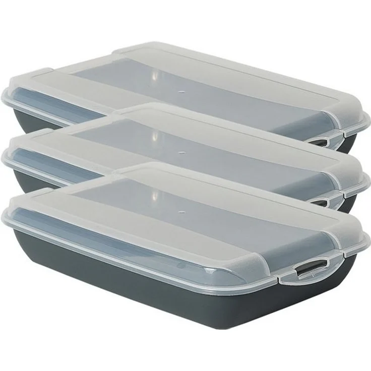 Novaliv Frischhaltedose -, (3-tlg), Aufschnittsbox – Bild 4