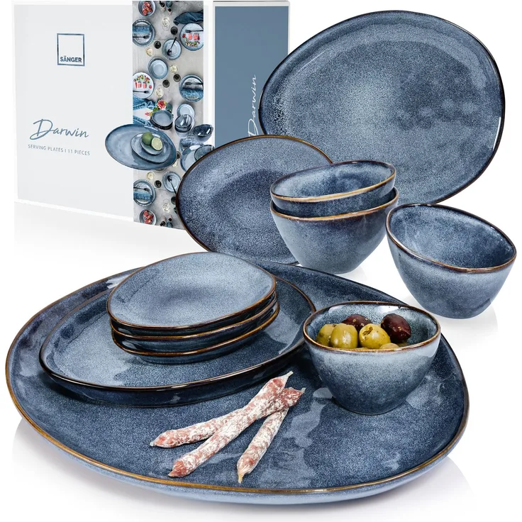SÄNGER Servierplatten Set Darwin 11 teilig