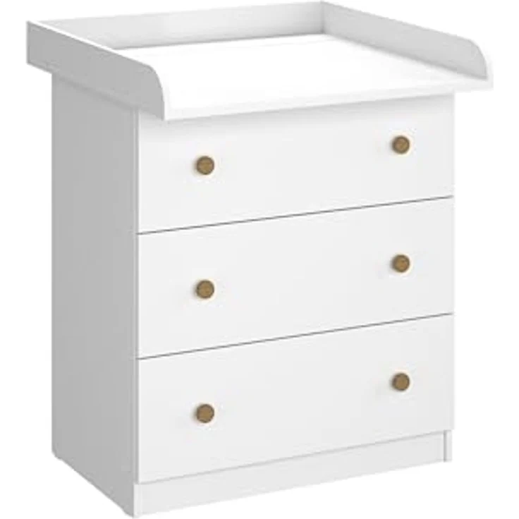 Shefa Kids 830 Wickelkommode Weiß - Sicherer Wickeltisch für das Babyzimmer – Bild 1