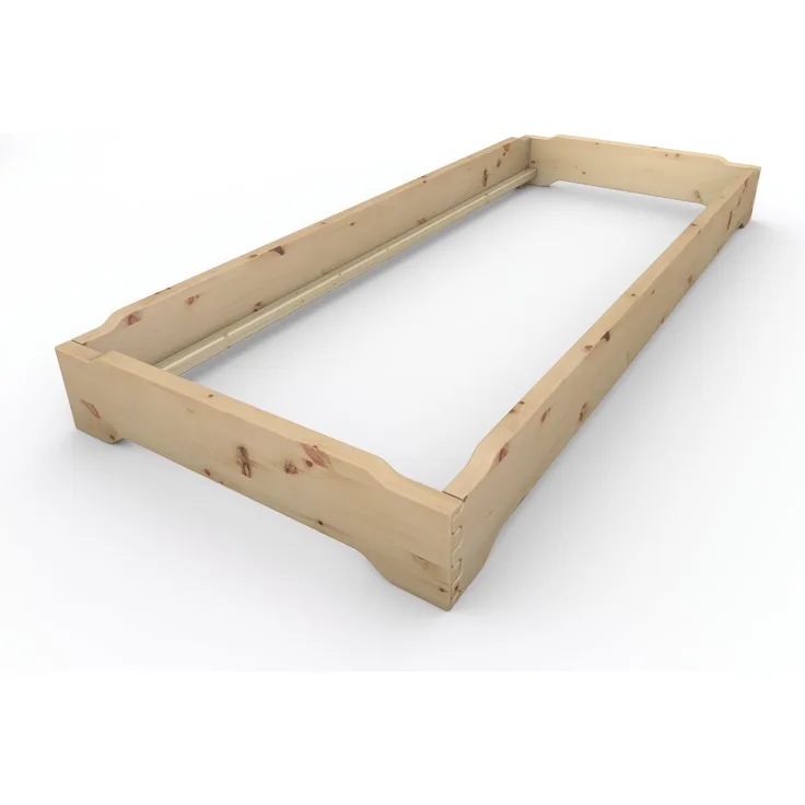 Stapelbett Holzbett (Zirbe) "Gäste-Edi" 90 x 220 cm 23 cm Zirbenbett Gästebett