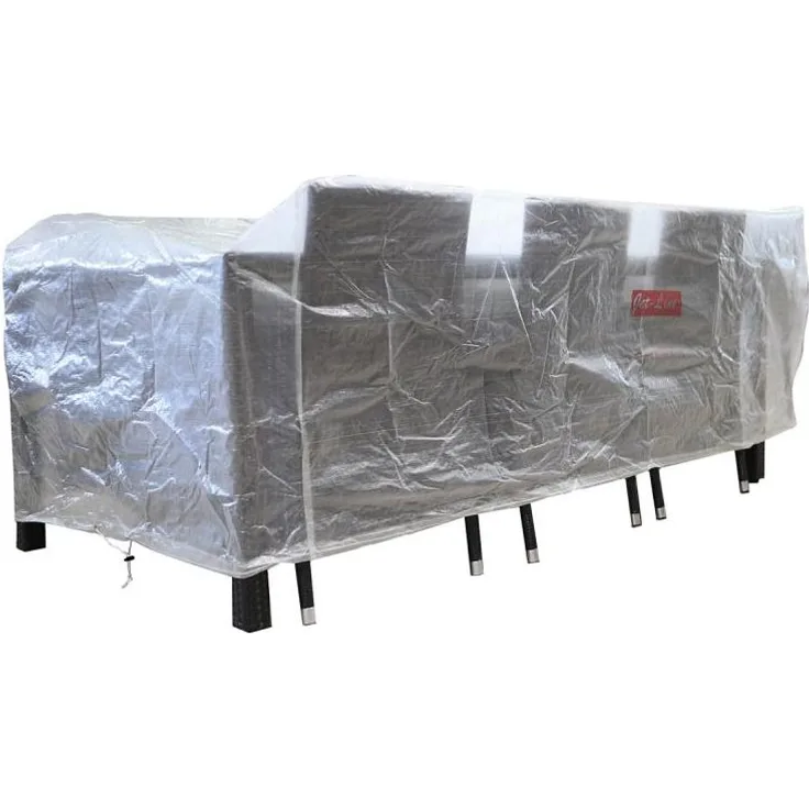 Jet-Line Möbelabdeckung für Gartenmöbel transparent 320 x 130 x 80 cm