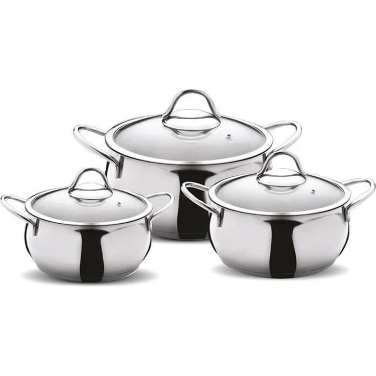 Hermia Concept 'SAU6' Topfset (6-teilig), Silber, Ø 18 cm, 2500 ml – Bild 2