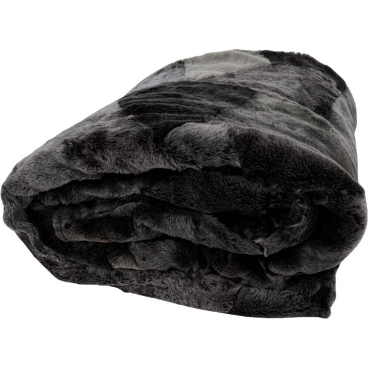 Lammfelldecke Merino 210 x 175 cm Modell 2509 Grau – Bild 5