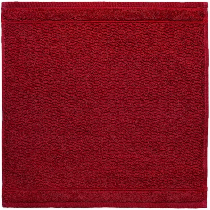 frottana Pearl Seiftuch 30x30 cm aus 100% Baumwolle, ruby