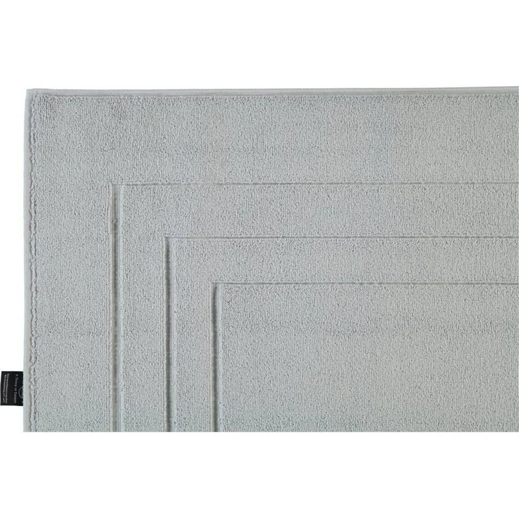 Vossen Badematte Feeling, Höhe 10 mm, beidseitig nutzbar, fußbodenheizungsgeeignet, Baumwolle, quadratisch, Badteppich, Uni-Farben, mit Bordüre, Hoch-Tief Effekt, reine Baumwolle – Bild 4