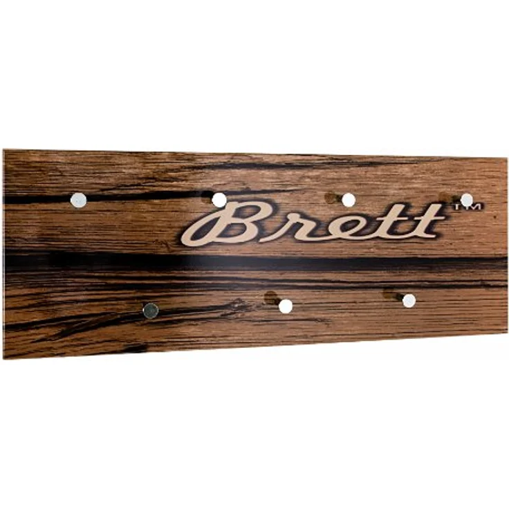 HAKU Möbel Wandgarderobe Chrom, Motiv, MDF, Metall - Maße: B 80 cm x H 30 cm x T 6 cm, Style: Modern – Bild 2