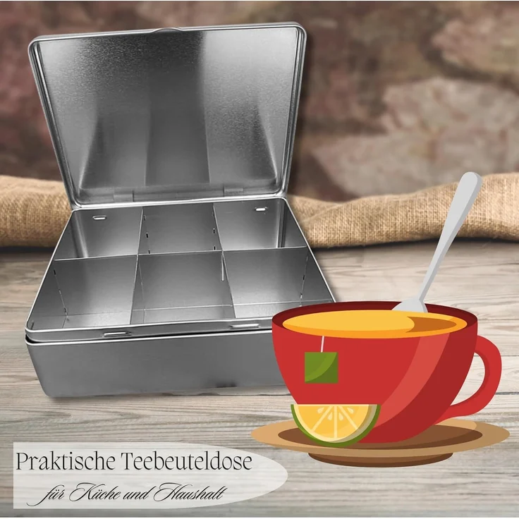 MediMuc Keksdose Tea 6-Section, Tea_6-Section – Bild 5