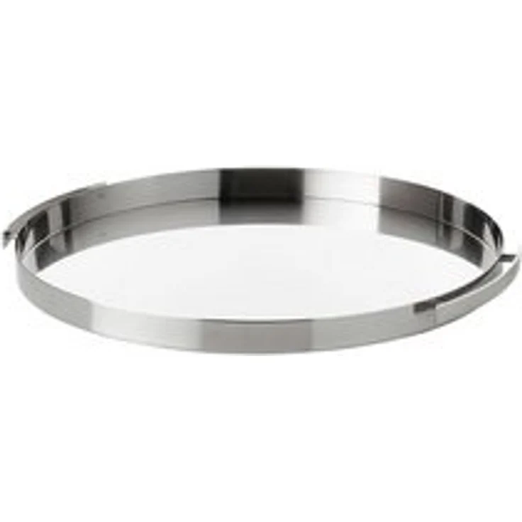 Stelton Arne Jacobsen Serviertablett aus Edelstahl, Design: Cylinda Line, W:38,7 CM L:41,5 CM H:4 CM – Bild 5