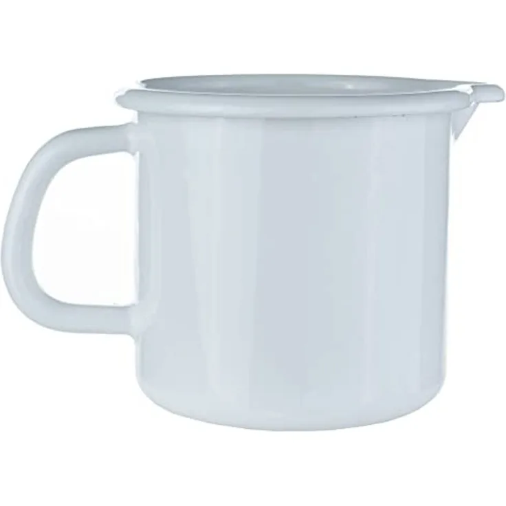 Riess Schnabeltopf Emaille Topf Weiß 10 cm