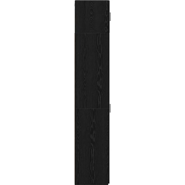 vidaXL Lagerschrank mit Regalen Schwarz Eichen-Optik 3365629 – Bild 8