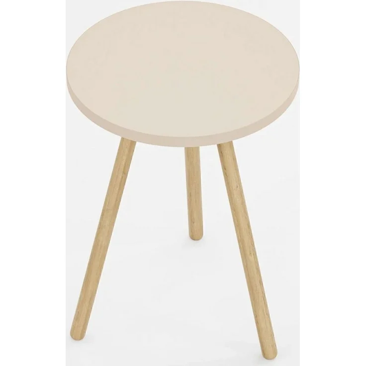 Jungengel Beistelltisch Kaffeetisch Dreibein 9x Farben Holz Ablagetisch Nachttisch Rundtisch, Vintage & Retro, Einfacher Aufbau, TSE, ISO 9001 und FSC – Bild 3