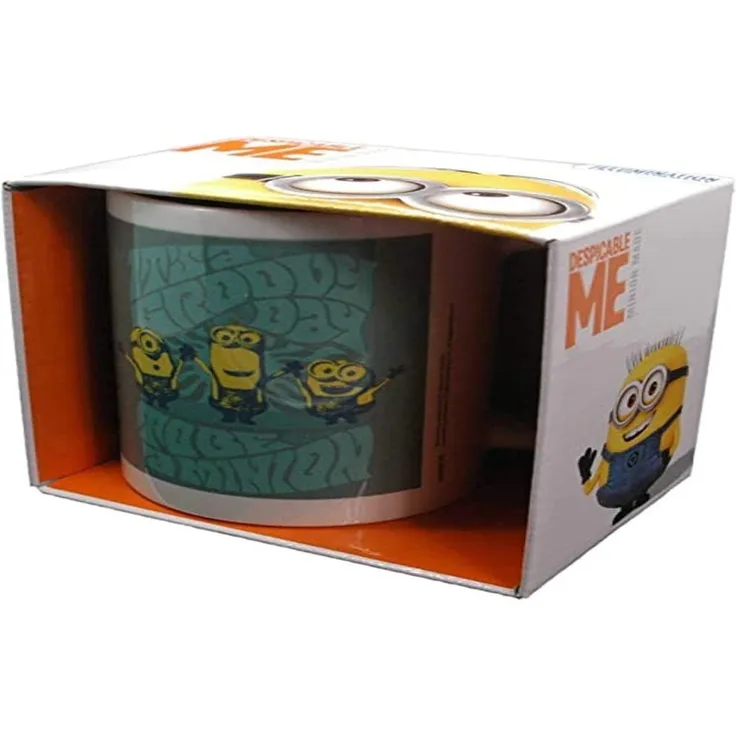 MINIONS Tasse Groovy Day (in englischer Sprache), Keramik, Mehrfarbig