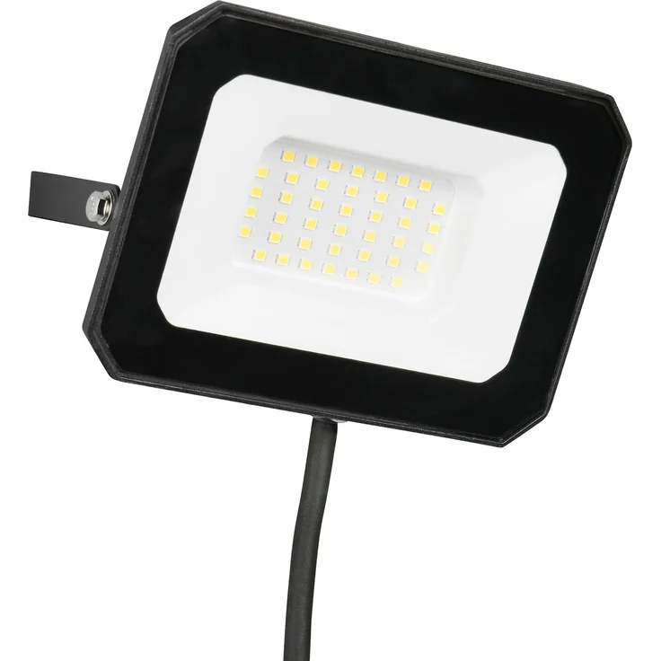 LED Flutlichtstrahler FUNCHAL 30W Aluminium Schwarz, IP65, Breite 14,5cm – Bild 1