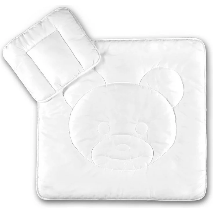 KiGATEX Babybettdecke KiGATEX Baby Betten Set Kissen 35x40 cm Bettdecke 80x80 cm, Füllung: Polyester, Microfaser, 95° waschbar – Bild 1