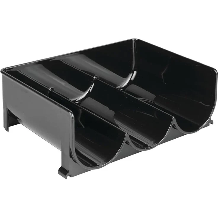mDesign Weinregal Weinhalter Flaschenregal 4er Set stapelbar Kunststoff Schwarz – Bild 8