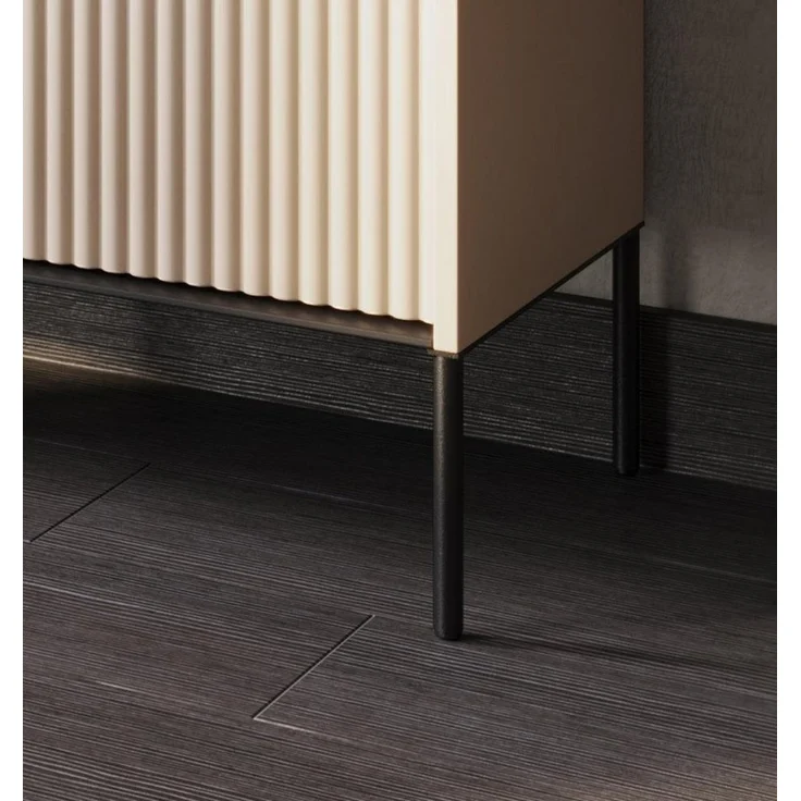 Compleo Kommode mit gerifflete Front FLORE für Wohnzimmer, push to open – Bild 2