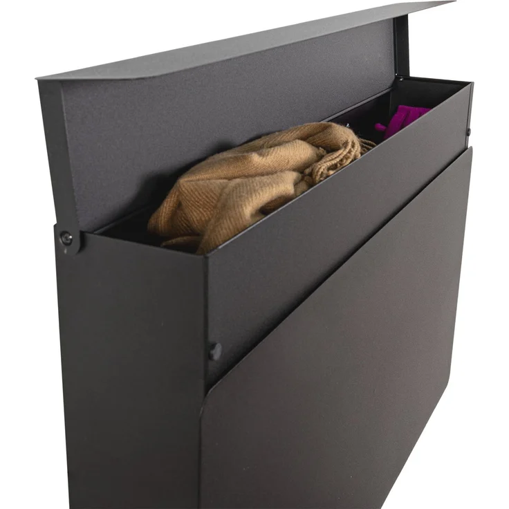Spinder Design LUIGI Schuhschrank Stahl Minimalistisch Schwarz 78,1x12,6x48,3 cm – Bild 9