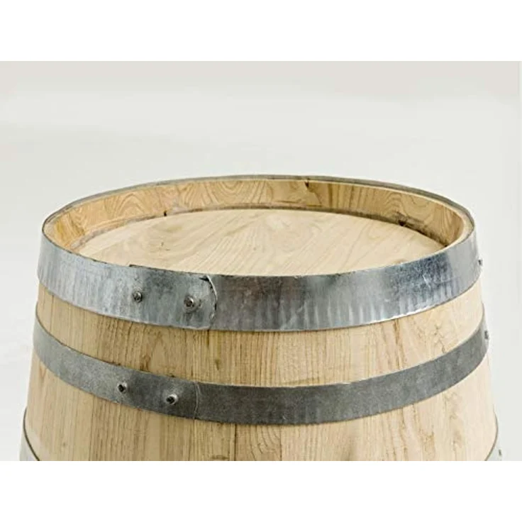 Temesso Stehtisch 100 oder 150 Liter - Holzfass natur - neu gefertigt aus Kastanie – Bild 4