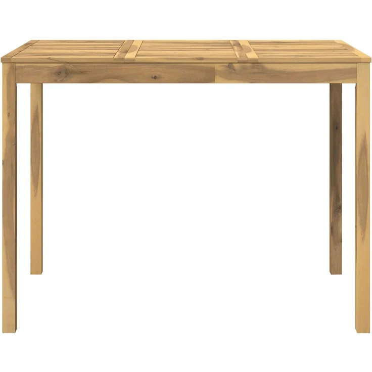 vidaXL Gartenbar-Tisch LAREN Weiß gewaschen 141 x 80,5 x 105 cm 901723 – Bild 3