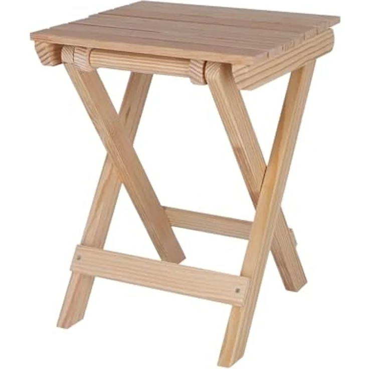 ARANAZ S.L. MANUFACTURAS DE LA MADERA Klapptisch für den Garten, ohne Lackierung, 40 x 40 cm, Holz, 40 x 40 cm – Bild 3