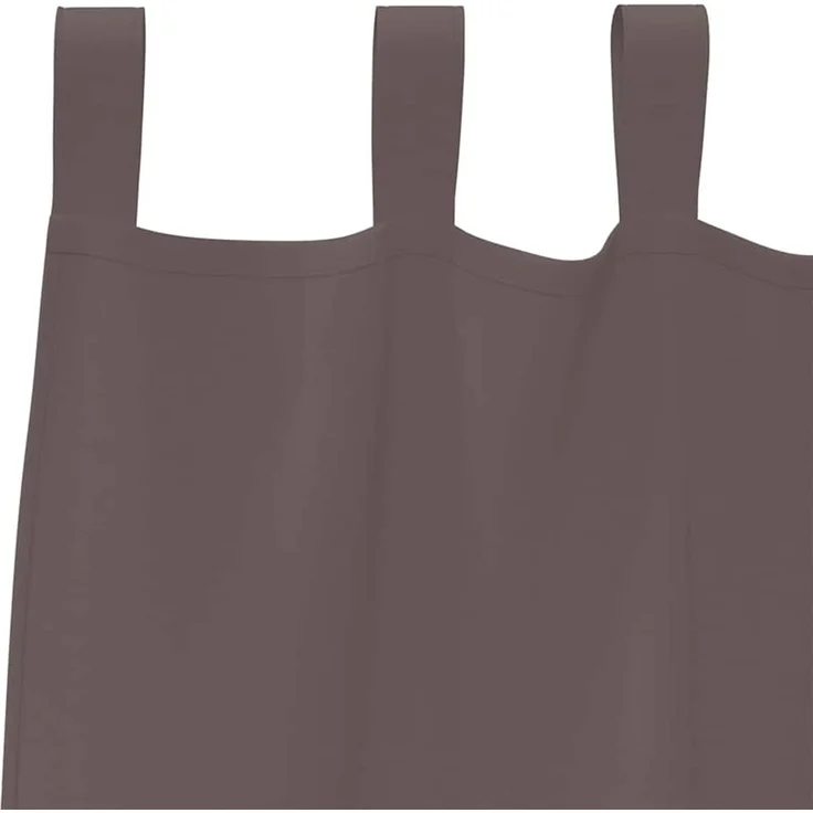 Verdunkelungs-Vorhänge | für Wohnzimmer & Schlafzimmer mit Ringen 2 pcs Dunkelbraun – Bild 5