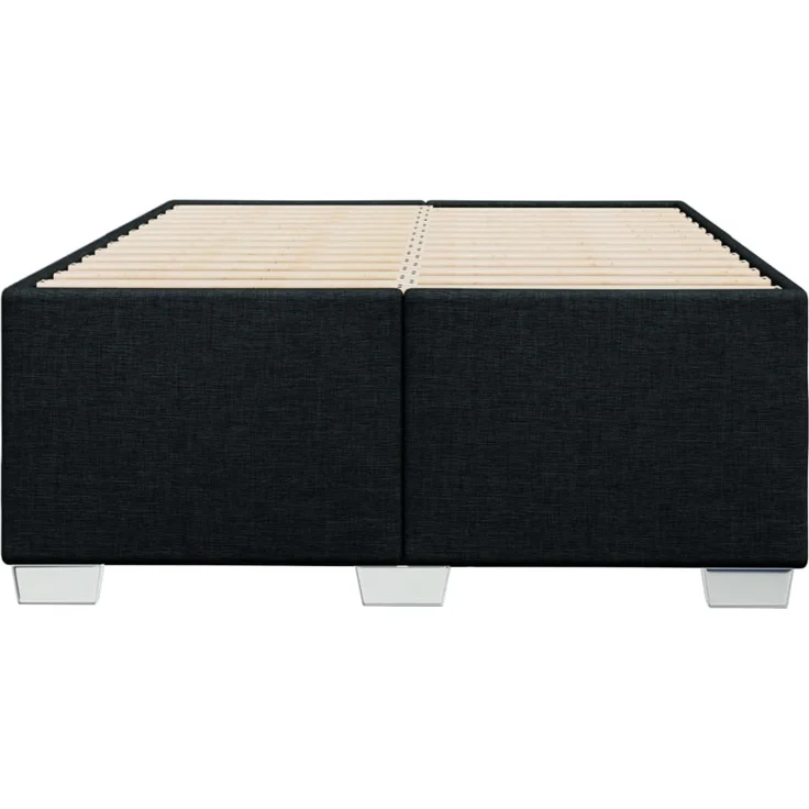 vidaXL Bettgestell ohne Matratze Schwarz 120x190 cm Stoff 3284459 – Bild 3