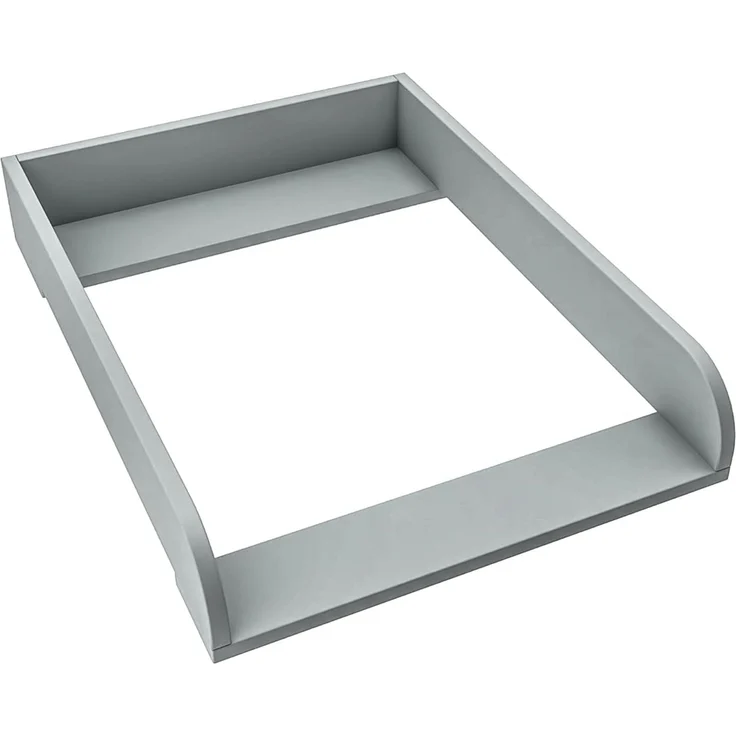 REGALIK Wickelaufsatz für Kullen IKEA 72x50 cm - Abnehmbar Wickeltischaufsatz für Kommode in Asche - Abgeschlossen mit ABS Material 2mm mit Abgerundeten Frontplatten – Bild 1