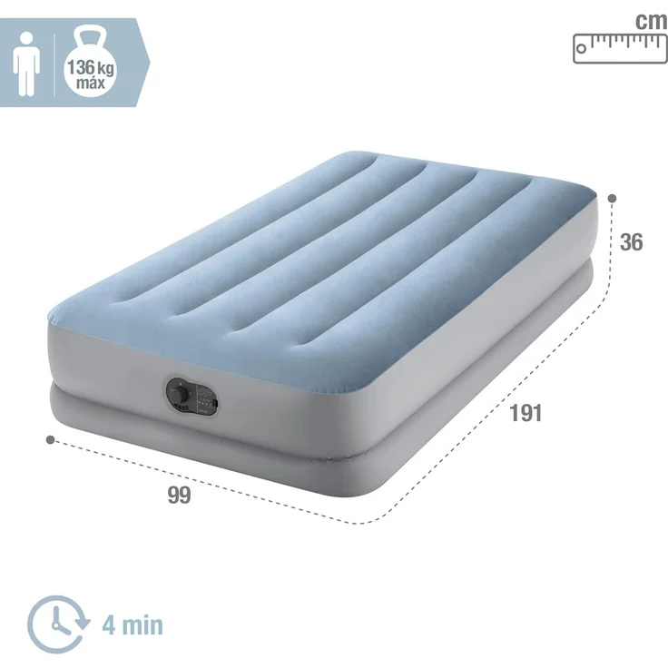 Intex Luftbett DuraBeam Mid-Rise Comfort mit USB-Pumpe 99 x 191 x 36 – Bild 4