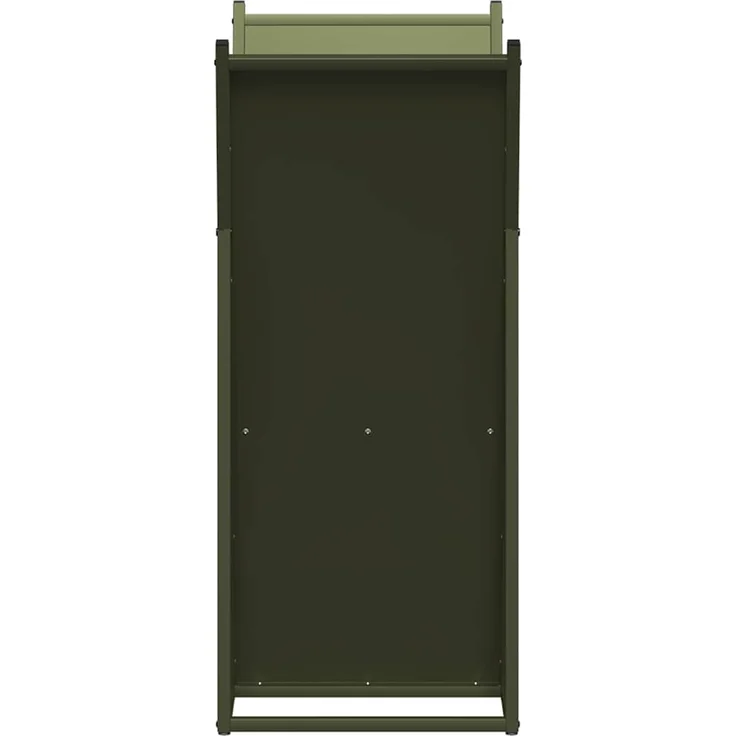 vidaXL Brennholzregal Olivgrün 69,5x35x81 cm Kaltgewalzter Stahl 864180 – Bild 5