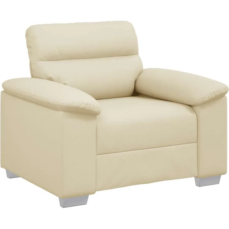 vidaXL Sessel Creme 100x81x84 cm Kunstleder 4105327