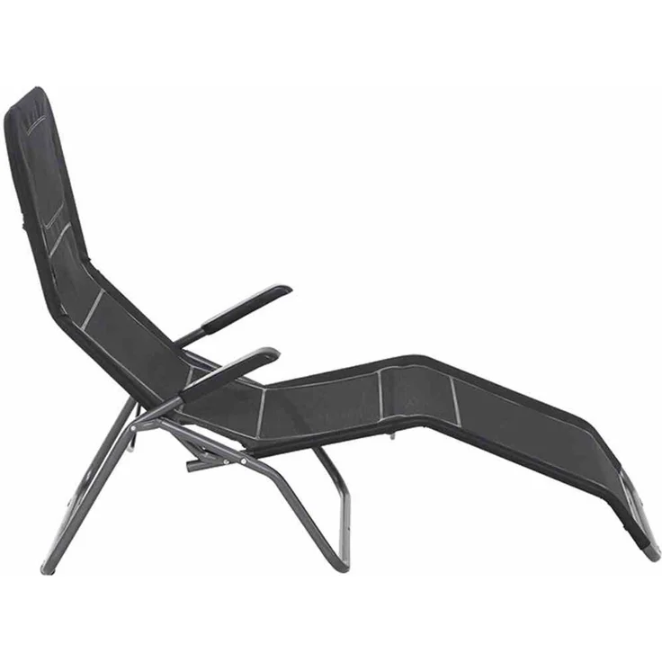 Siena Garden Sonnenliege ANCO, 144 x 72,5 x 103,5 cm J40966 schwarz – Bild 5