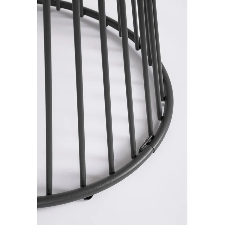 Gartentisch Nistas aus Metall, modern rund mit Mittelfuß, anthrazit, Ø 120 cm, für 4–6 Personen – Bild 2