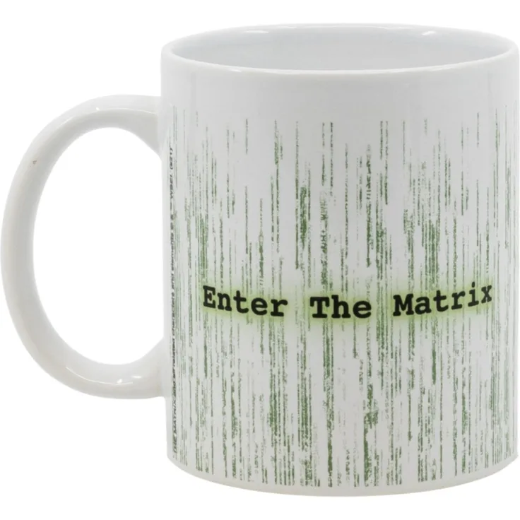 MATRIX 325ml Fanartikel mit Glitch Motiv – Tolle Geschenkidee