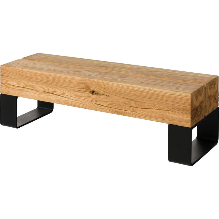 Bank Eiche 100x31x32 natur geölt LOUNGE COLLECTION #07 – Bild 1