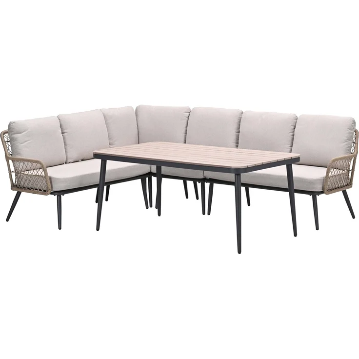Garden Impressions Allasio Lounge- Dining Eckset - 5-tlg. - Outdoor-Design mit funktionaler Dining-Höhe – Bild 2