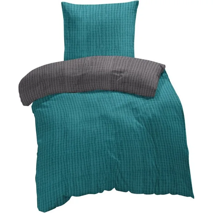 One Home Bettwäsche Musselin Malou, Musselin, 2 teilig, Komfort, weiche Baumwolle für Sommer und Winter geeignet
