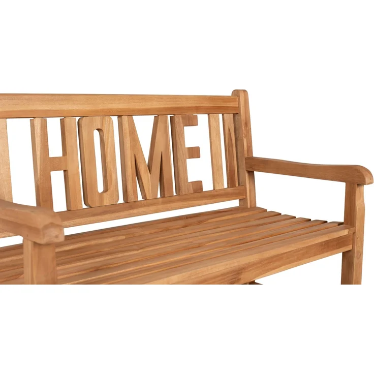 Teakholz Gartenbank HOME 120 cm – Bild 3