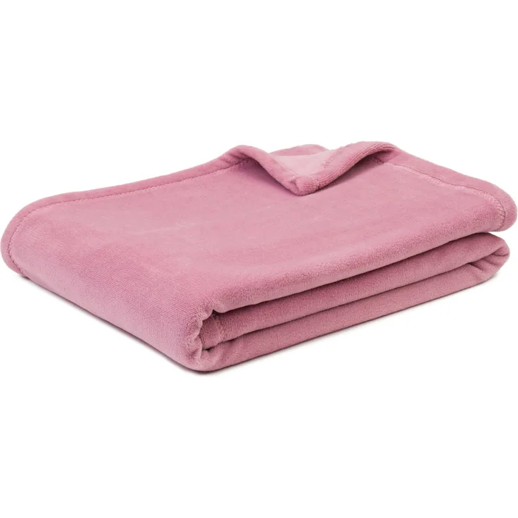 GÖZZE Decke MONTANA altrosa BT 200x150 cm rosa Wohndecke Kuscheldecke Sofadecke Couchdecke Plate