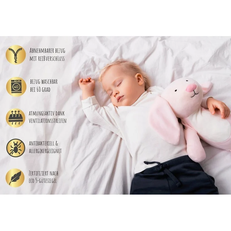 Kids Collective Kindermatratze SMART, Babymatratze 60x120 cm mit abnehmbarem Bezug, waschbar bei 60°C für Babybett oder Gitterbett, 120x60 cm, 6cm hoch, eco5 Zertifiziert – Bild 2