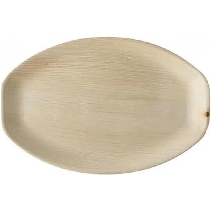 25 Tabletts, Palmblatt "pure" oval 37 x 25 x 3 cm