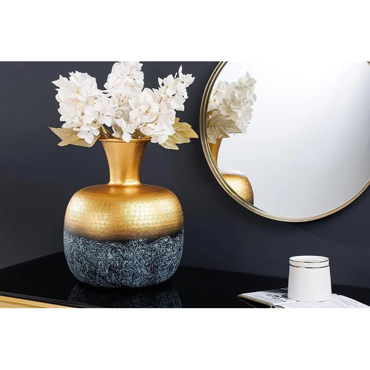 riess-ambiente Tischvase ABSTRACT ORIENT 40cm gold (Einzelartikel, 1 St), Wohnzimmer · Metall · rund · handmade · Dekoration · Design – Bild 5