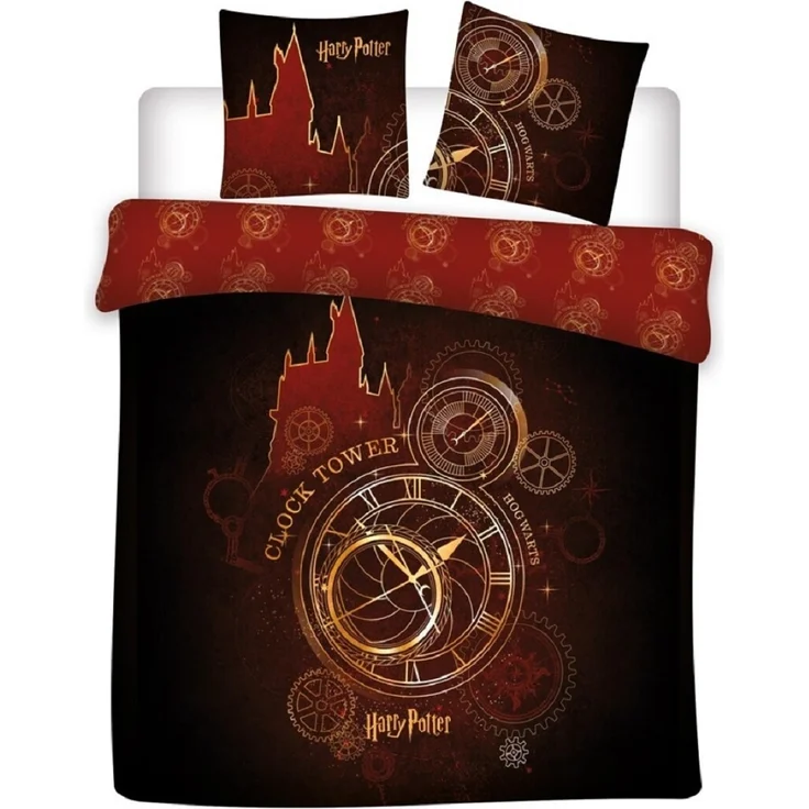 Harry Potter 3-teiliges Bettwäsche-Set – 1x Deckenbezug (240x220) & 2x Kissenbezug (65x65 cm) aus Polycotton – Bild 1