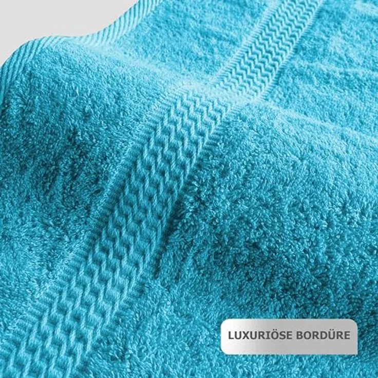 TRENDBUY24 Handtuch Set Handtücher Duschtücher Gästetücher Baumwolle Frottee Premium 4er Set, 100% Baumwolle (4-St), Duschtuch – Bild 6