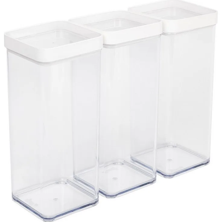 ROTHO Vorratsdose, Kunststoff, (Vorratsbehälterset, 3er-Set)