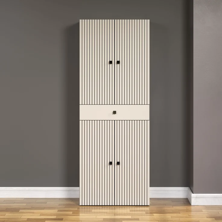Badezimmer Hochschrank Bliss in grau 70 x 186 cm – Bild 5