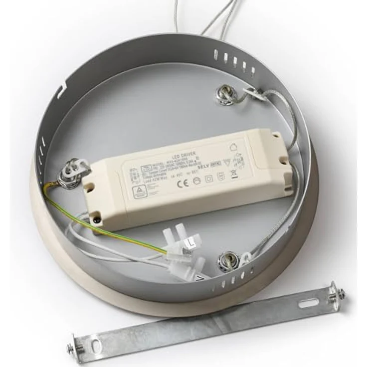 Lucande LED-Hängeleuchte Gunbritt, Ø 80 cm, dimmbar, silber, moderne Lichtgestaltung – Bild 8
