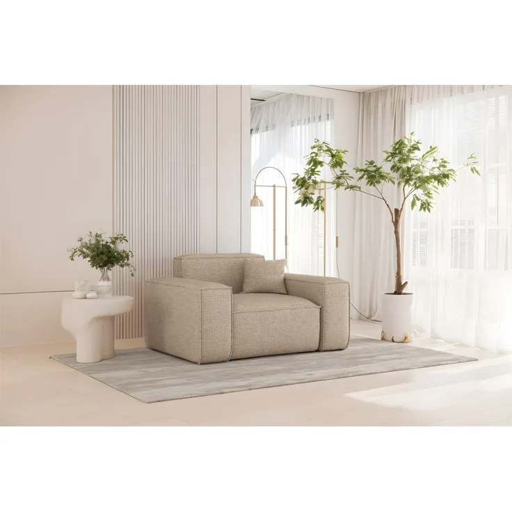 Sessel Designersessel CELES PREMIUM in Stoff Artico Beige