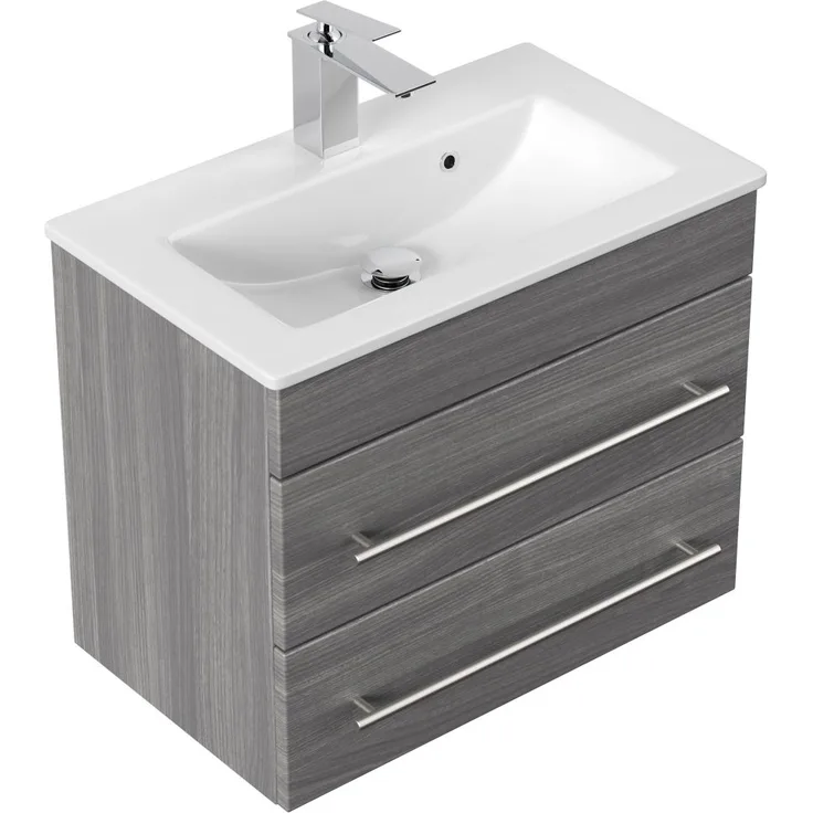 Badmöbel Mars 600 SlimLine SoftClose silbereiche : Silbereiche