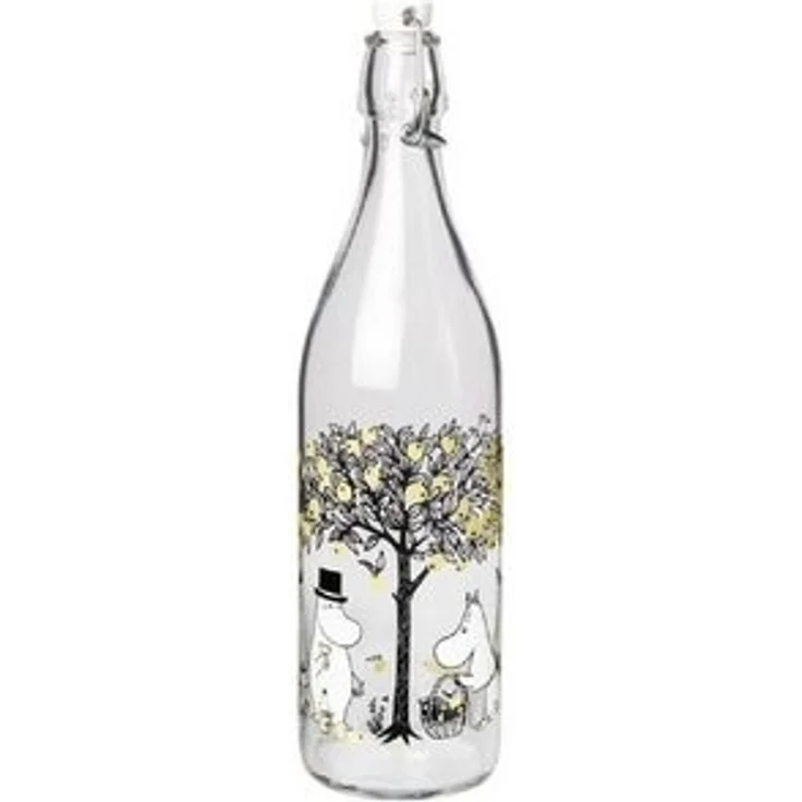 Muurla Kindergeschirr-Set Glasflasche Mumins Moomin Apples (1,0 L) – Bild 6